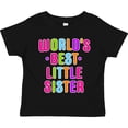 thumbnail image 3 of Inktastic Worlds Best Little Sister Girls Toddler T-Shirt, 3 of 5