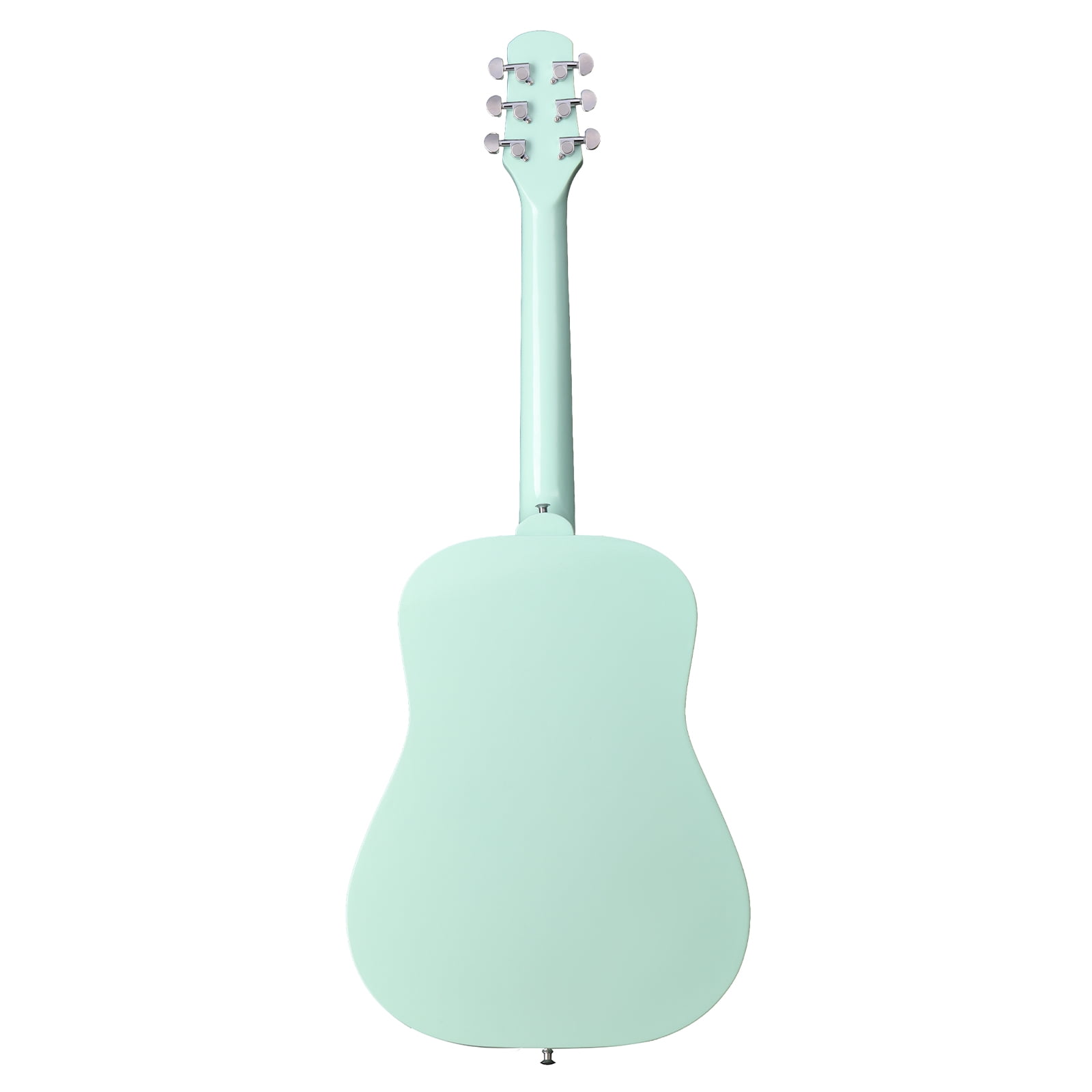 38-Inch Acoustic Guitar, H Body Shape, Basswood Top Back and Sides, 6 Steel Strings, 21 Frets, Beginner Starter Kit with Gig Bag, Strap, Picks, Spare Strings, Capo
