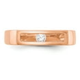 thumbnail image 5 of Real 14kt Rose Gold Polished Diamond Ring Size: 7; for Adults and Teens; for Women and Men, 5 of 5