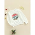 thumbnail image 3 of Seyurigaoka Unisex Children Pullover, Christmas Printed Pattern Round Collar Sweatshirt, 3 of 9