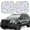 Flamingo And Pineapple, variant on Naloa Fall Village Scenery 2 Piece Foldable Car Sun Shades, Car Windshield Sunshade, Front Window Sunshade for Car, Truck, SUV - Small