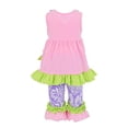 thumbnail image 3 of Unique Baby Girls Damask Easter Bunny Easter Outfit (5T/L, Pink), 3 of 5