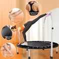 thumbnail image 3 of Tomile Mini Trampoline de Rebond, Transat D\'entraînement Physique Portable avec Ceinture à Boucle, Poignée Ajustable, Convient à l'Exercice D\'entraînement Physique Intérieur, 450 Lb, 3 of 9