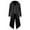 Black M, variant on Gentleman Tailcoat Solid Color Long Sleeves Gothic Outerwear Single Breasted Split Tuxedo Coat for Halloween