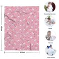 thumbnail image 4 of Pink Cartoon Unicorn Pattern Blanket,Comfortable Soft Flannel Throw Blanket,All Season,Warm Lightweight Blankets for Sofa Bed Couch Living Room Chair,30"x40", 4 of 4