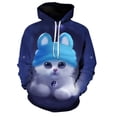 thumbnail image 4 of 2023 nueva moda gato blanco y negro 3D sudaderas con capucha sudaderas jersey hombres mujeres casual streetwear casual negro talla grande sudaderas con capucha, 4 of 4