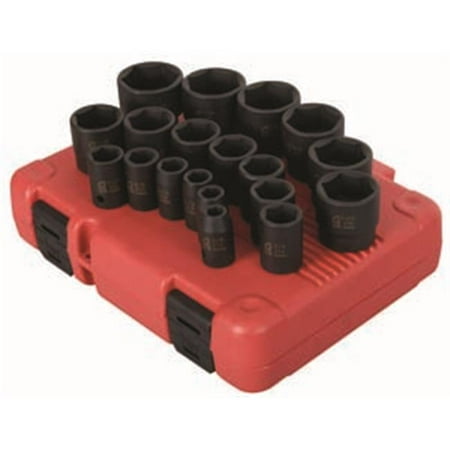 

19 Pieces 1/2 Drive SAE Impact Socket Set