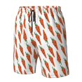 thumbnail image 4 of Logiee Carrot Print Mens Swim Trunks Quick Dry Board Shorts,Breathable Hawaii Beach Shorts Swimwear Bathing Suits-Medium, 4 of 6