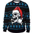 thumbnail image 1 of Vestido navideño para hombre y mujer, ropa gráfica, Top de manga larga de gran tamaño, Jersey Universal a la moda, novedad de 2024, 1 of 4