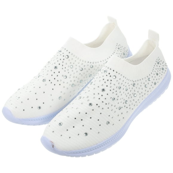 BRIGHTFUFU 1 par de zapatos para correr descalzos, mocasines transpirables, zapatos deportivos brillantes