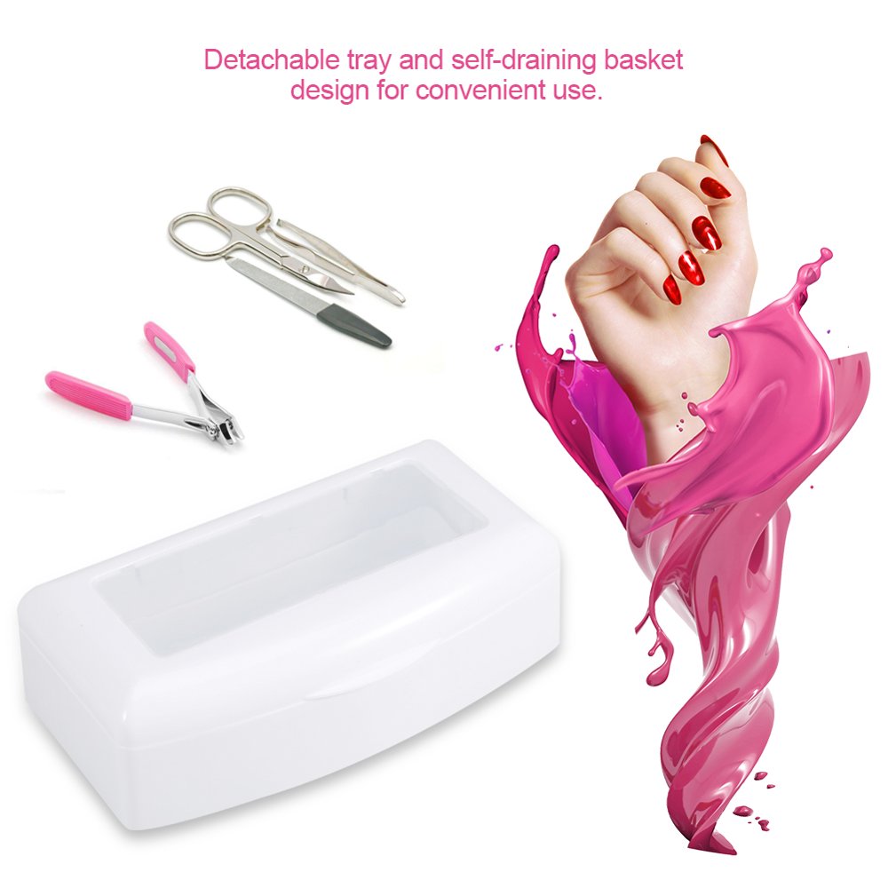 Ccdes Manicure Accessories, Clean Jar,Nail Tools Sterilizer Tray Sterilization Box Disinfection