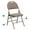 Beige Vinyl/Beige Frame, variant on Flash Furniture HERCULES Series Ultra-Premium Triple Braced Beige Vinyl Metal Folding Chair with Easy-Carry Handle
