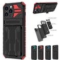 thumbnail image 5 of For Apple iPhone 7 8 Plus Card Pocket Armor Hybrid Kickstand Thin Wallet Case Back Cover, 5 of 11