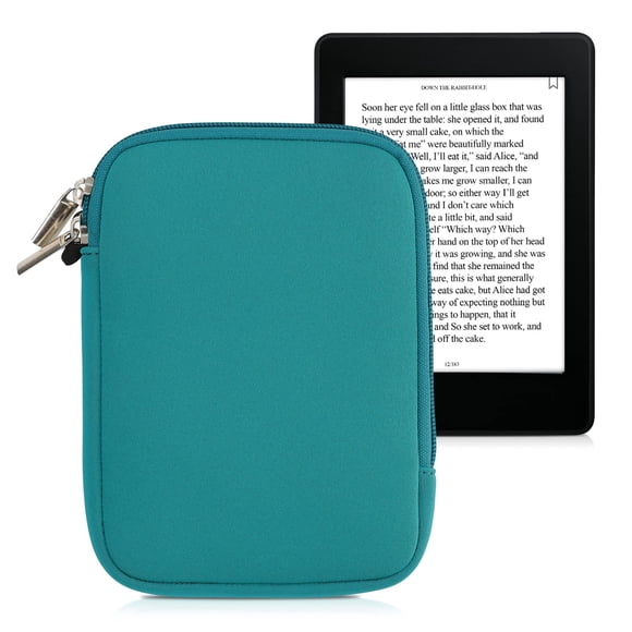 Funda para lector de libros electrónicos kwmobile, neopreno, tamaño 6, universal, gasolina