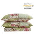 thumbnail image 2 of JML 3-Piece Quilt Set with 2 Shams, Soft Microfiber Bedspread Coverlet Set, Queen, Pink Floral, 2 of 5