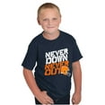 thumbnail image 5 of Football Helmet Never Down Never Out Boys Kids T Shirt Tees Tops Teen Brisco Brands XS, 5 of 6