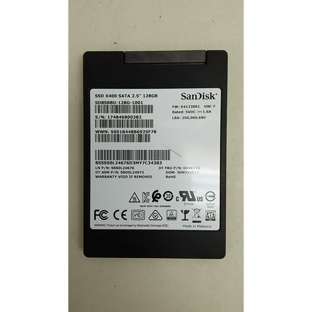 pipeline Hunger hurt Used SanDisk SD8SB8U-128G SSD X400 128GB 2.5" SATA III (6.0Gb/s) Solid State Drive - Walmart.com pipeline Hunger hurt Used SanDisk SD8SB8U-128G SSD X400 128GB 2.5" SATA III (6.0Gb/s) Solid State Drive - Walmart.com