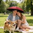 thumbnail image 6 of Umbrella Hat for Sun and Rain - Hands-Free Waterproof Sunshade Hat for Fishing, Hiking, Gardening, 6 of 6