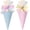 Pink and Blue, variant on Slccxzc 2pcs Sweet Cone Bags Ice Cream Shape Gift Bags with Ribbon for Parties