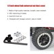 thumbnail image 5 of Bewildely Paquete de 4 mandos a distancia para coche, tuerca de Metal, llanta, tapa central, actualización, tuercas de modificación de oruga, Kits de construcción modelo Negro, 5 of 6