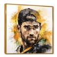 thumbnail image 2 of Designart "Legacy of Boston Hockey Ice I" Sports Framed Wall Art - Traditional Black Sport Hockey Entryway Framed Wall Art Print, 2 of 6