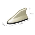 thumbnail image 3 of Car Shark Fin Antenna Cover Roof Decor Antenna Cap Fit,Waterproof Wear Resistant Exterior Trim Accessory,Gold, 3 of 8