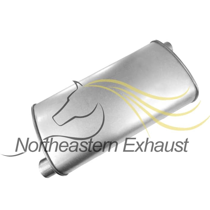 Northeastern Exhaust Flex Pipe, Resonator & Muffler Exhaust System Kit Fits 2009-2015 Chevrolet Traverse & Saturn Outlook 3.6L - Direct Fit | Stainless Steel