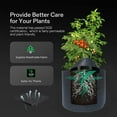 thumbnail image 4 of Breathable Non-Woven Plant Grow Bags - Heavy Duty Gardening Pots for Vegetables/Herbs (15.74"x11.81"), 4 of 6