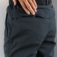thumbnail image 3 of Herrnalise Thicken Mens Winter Fleece Lined Cargo Pant Windproof Outdoor Work Pants With Multi-pocket Navy, 3 of 6