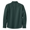 thumbnail image 6 of Womens Long Sleeve Easy Care Cotton/Polyester Shirt Dark Green/Navy 6XL, 6 of 6