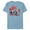 Ocean Blue, variant on Marvel Mech Strike: Mechasaurs Avengers Ultron R4PTORS T-R3X - Short Sleeve Blended T-Shirt for Adults - Customized-Ocean Blue