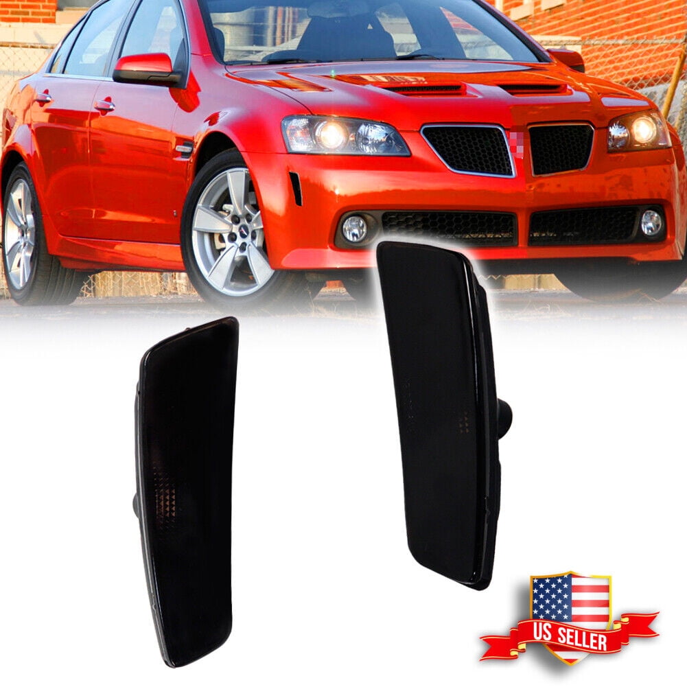 GTINTHEBOX 2x Smoke Front Bumper Side Markers Light Housing For 2008