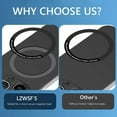 thumbnail image 4 of Frameless Magnetic For Magsafe Slim Case For iPhone 16 13 12 15 Pro Plus Max X XS Max XR Wireless Charging Hard Back Cover Transparent For iPhone 12 Pro, 4 of 6
