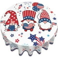 thumbnail image 3 of 4th of July Patriotic Round Tablecloth 60 Inch Waterproof Polyester Cover for Dinner, Kitchen Parties Celebrate Independence Day in Style, 3 of 6