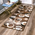 thumbnail image 5 of MDA Rugs Orelsi Collection Abstract Area Rug Grey/Turquoise 8'1'' X 10'5'' 8' x 10' Accent, Indoor Blue Rectangle, 5 of 5