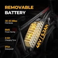 thumbnail image 4 of Electric Bike for Adults, 350W 26" Folding E-Bike, Electric Mountain Bike, Removable Battery, Up to 22 MPH, 30–45 Mile Pedal-Assist Range, 7-Speed, APP Control, 4 of 10