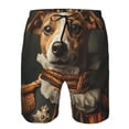 thumbnail image 3 of Pofeuu Modern Cute Dog Prin Men's Swim Trunks Quick Dry Bathing Suit Swimming Board Shorts Mesh Lining Beach Swimwear-Medium, 3 of 6