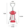 thumbnail image 2 of Sweet Party Kitchen Tools Fashion Red Wine Wine Bottle Opener Wedding Favor Gift Corkscrew RED, 2 of 8