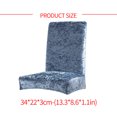 thumbnail image 4 of Ounissouiy Funda elástica para silla de comedor, multicolor, resistente al desgaste, Universal, las cuatro estaciones, estilo Simple, fundas reclinables, Decoración del hogar Gris Ounissouiy HA012485-11, 4 of 6