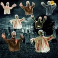 thumbnail image 4 of DJKDJL Voice-controlled Scary Props Unique Swinging Ghosts Haunted House Atmosphere Ideal for Halloween, Thanksgiving, Christmas Decorations, 4 of 8