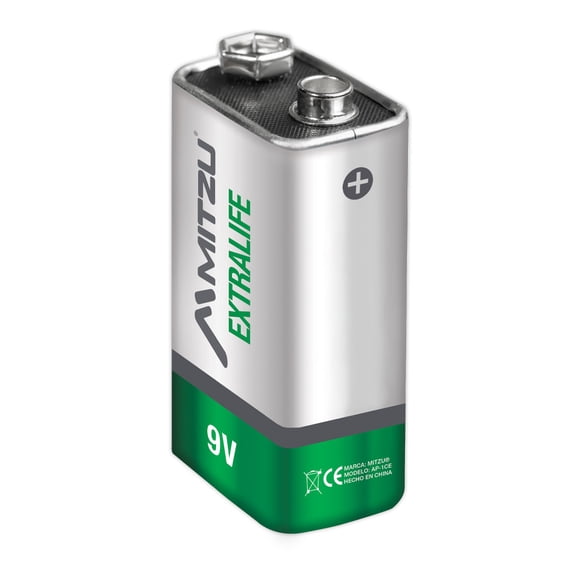 Batería Alcalina 9V PP3 Mitzu