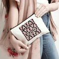 thumbnail image 4 of Pratyus Tote Bag Pink Love Travel Essentials Ladies Accessories Cosmetic Bag for Women Friends Pattern Travelling Stuff White, 4 of 6