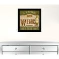 thumbnail image 2 of I Cook With Wine Black Framed Print Kitchen Wall Art, 2 of 3