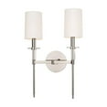 thumbnail image 1 of Hudson Valley Lighting Amherst Transitional 2 Light Wall Sconce Polished Nickel, 1 of 4