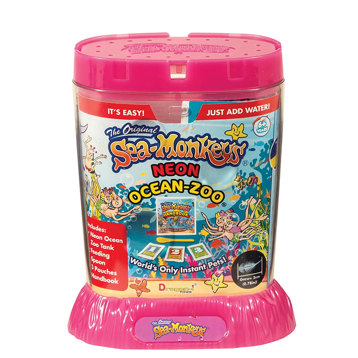 The Origianl Sea-Monkeys Neon Ocean Zoo Kit - World's Only Instant Pets! (Colors Vary)