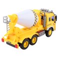 thumbnail image 2 of Friction Powered Cement Mixer Truck Toy with Lights and Sound for Kids, 2 of 5