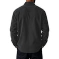 thumbnail image 6 of Vxararl Men Corduroy Jacket, Casual Vintage Corduroy Shirt Shacket, Long Sleeve Button‑Down Overshirt with Dual Chest Pockets for Fall Daily Outdoor Casual Wear Black L, 6 of 6