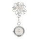 thumbnail image 2 of 1 reloj de bolsillo de enfermera con clip, reloj de bolsillo con flores de diamantes de imitación, reloj colgante, 2 of 5