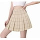 thumbnail image 1 of Falda corta plisada de cintura alta para mujer y niña, estilo skater, para tenis y escuela, 1 of 4