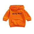 thumbnail image 1 of MesaSe Robe à Capuchon pour Bébés Filles, Imprimé de Lettres, Manches Longues, Chandail à Enfiler, Mini-Robe Droite, 3-4 Ans, 1 of 6
